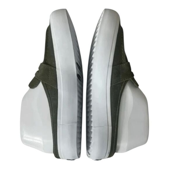 Chooka Leota Women Loafers Size 6 Dark Green Suede Clog Mules Rubber Outsole - Picture 4 of 11